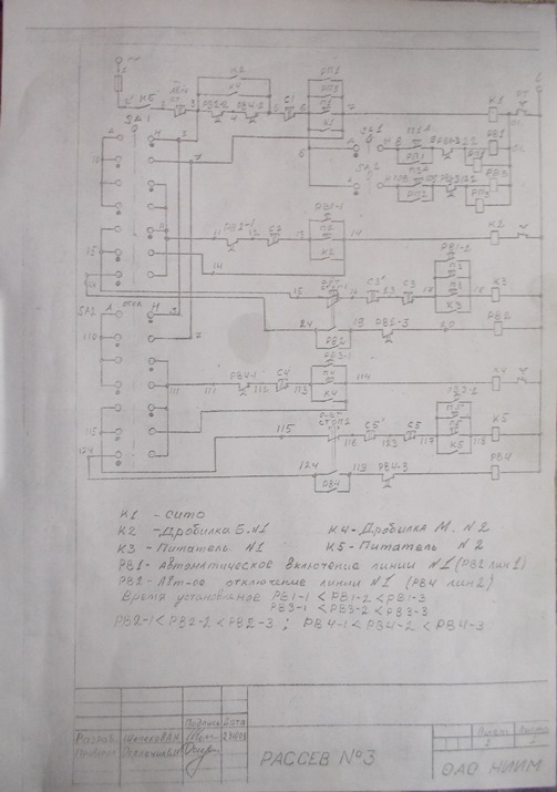 Рассев 3 Схема