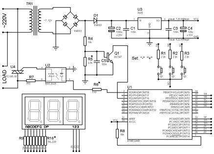 Регулятор мощности на atmega8 или atmega48